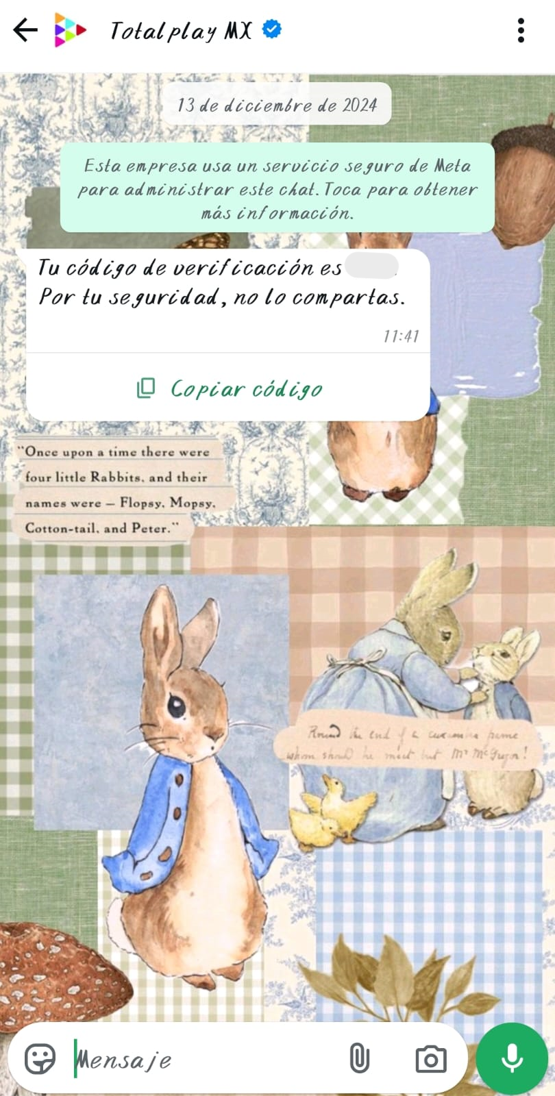 Enviar mensajes con códigos de verificación afectan en el costo de WhatsApp Business