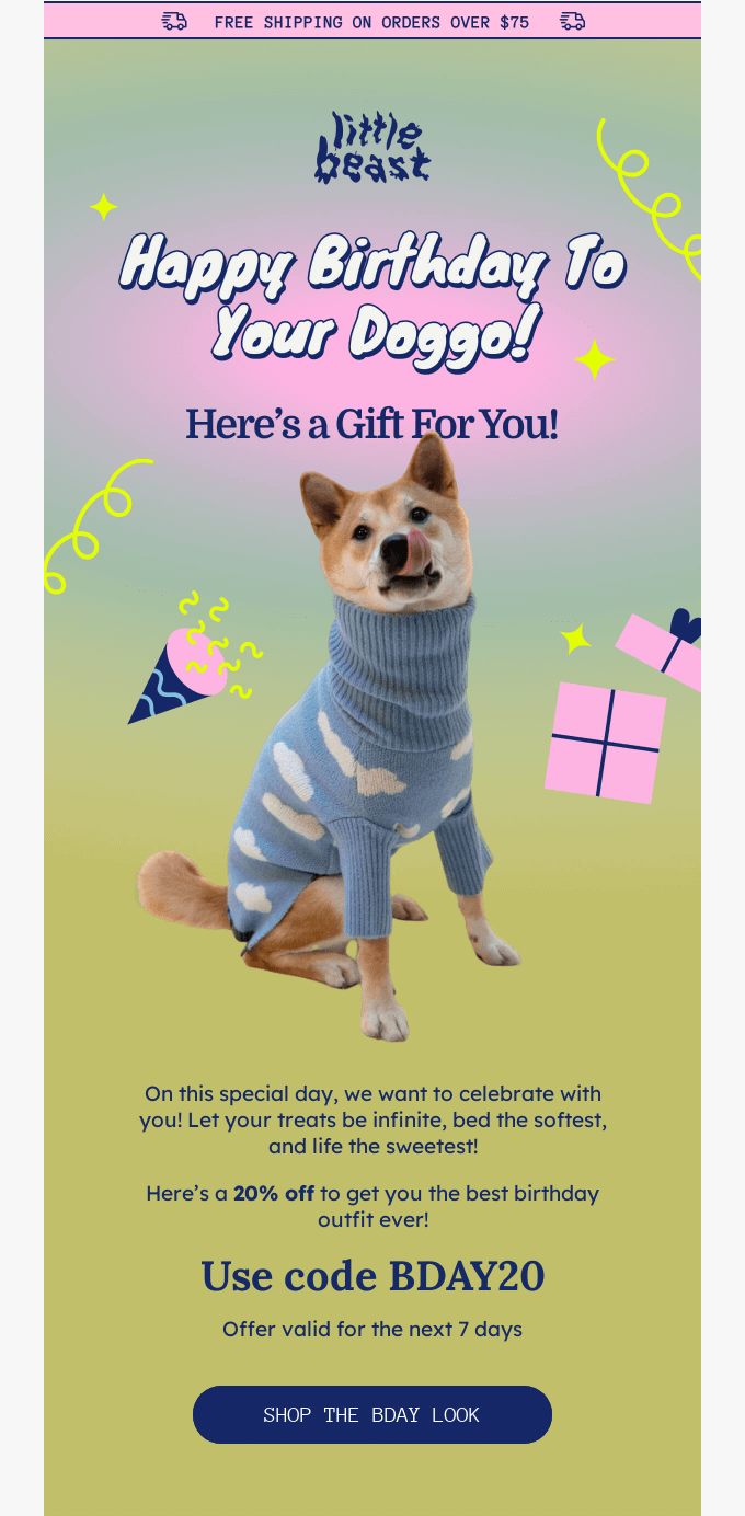 birthday email idea birthday email idea
