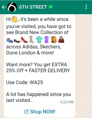 6thStreet chatbot