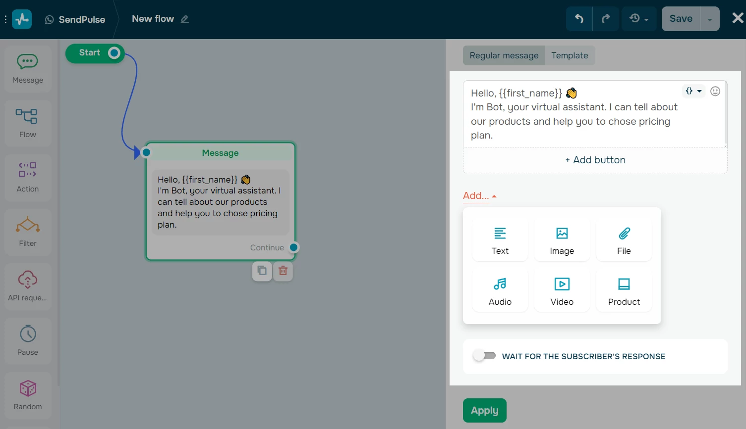 Chatbot-Flows für WhatsApp Chatbot-Flows für WhatsApp