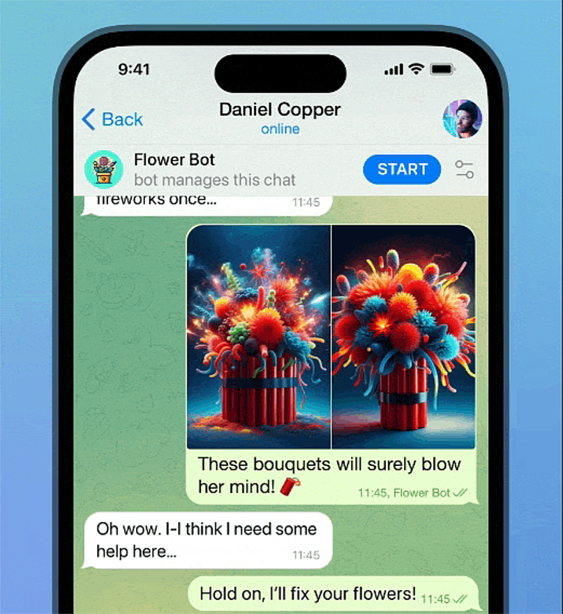 Los chatbots son una herramienta muy poderosa para todas las empresas en Telegram Los chatbots son una herramienta muy poderosa para todas las empresas en Telegram