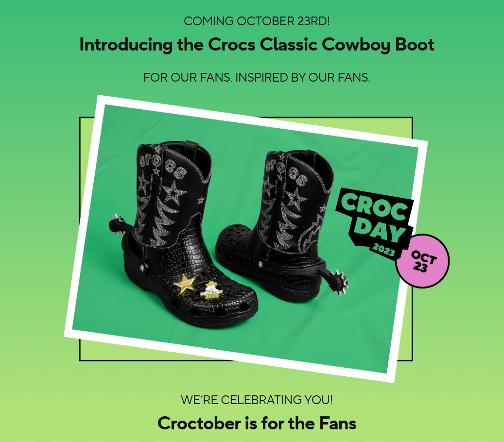 lancio di Crocs Cowboy Boot lancio di Crocs Cowboy Boot