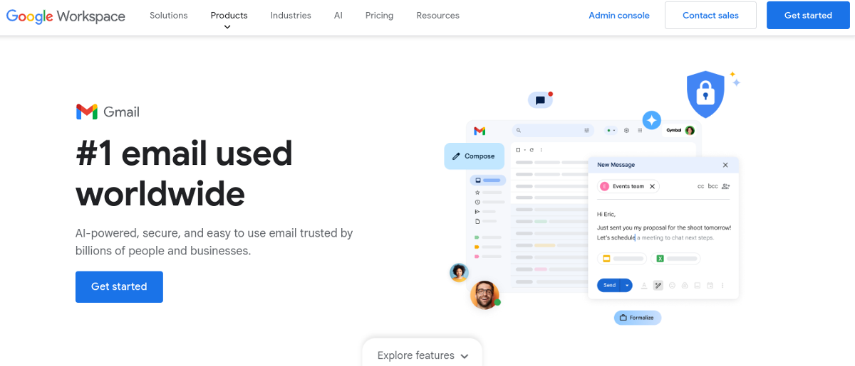 Главная страница Google Workspace Gmail Главная страница Google Workspace Gmail