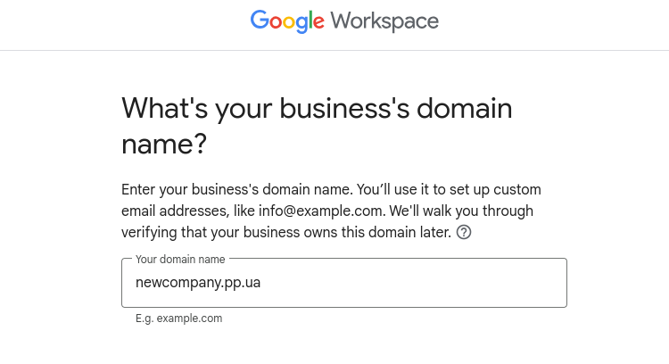Настройка готового домена в Google Workspace Настройка готового домена в Google Workspace