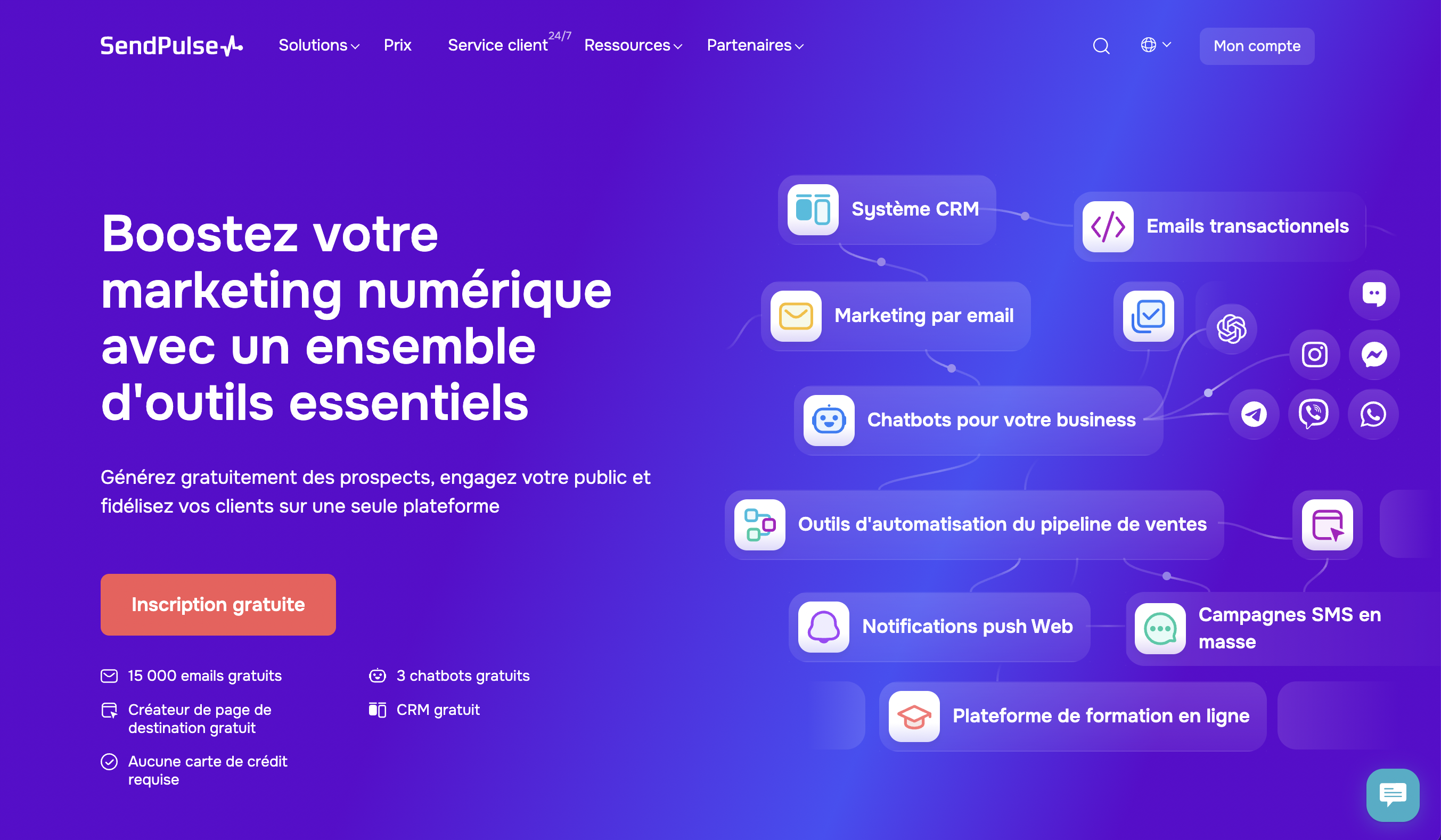 SendPulse vous aide à créer les appels à l'action créatifs et également à les tester