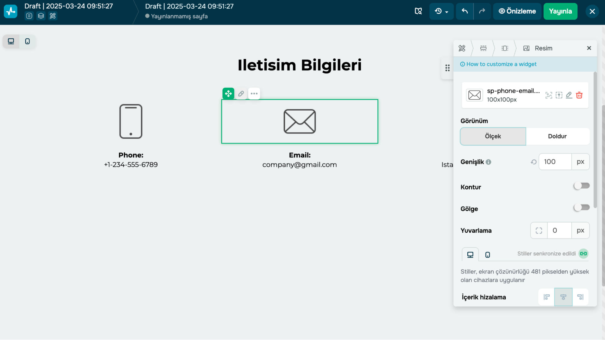 Altbilginin bir akıllı telefonda nasıl göründüğünü kontrol etmek için ilgili simgeye tıklayın. Altbilginin bir akıllı telefonda nasıl göründüğünü kontrol etmek için ilgili simgeye tıklayın.