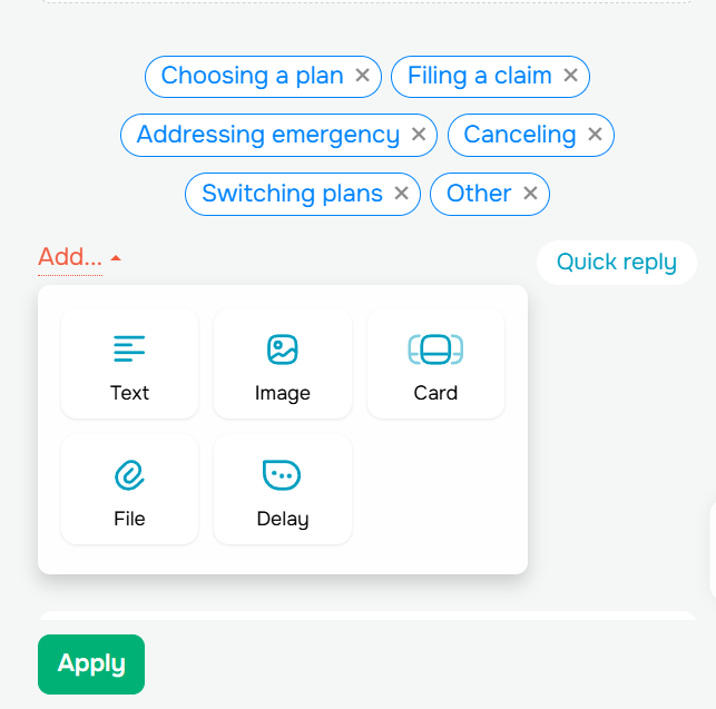Interactive content elements Interactive content elements