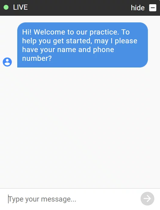 Un chatbot permite que puedas recopilar y administrar fácilmente información de tus pacientes Un chatbot permite que puedas recopilar y administrar fácilmente información de tus pacientes