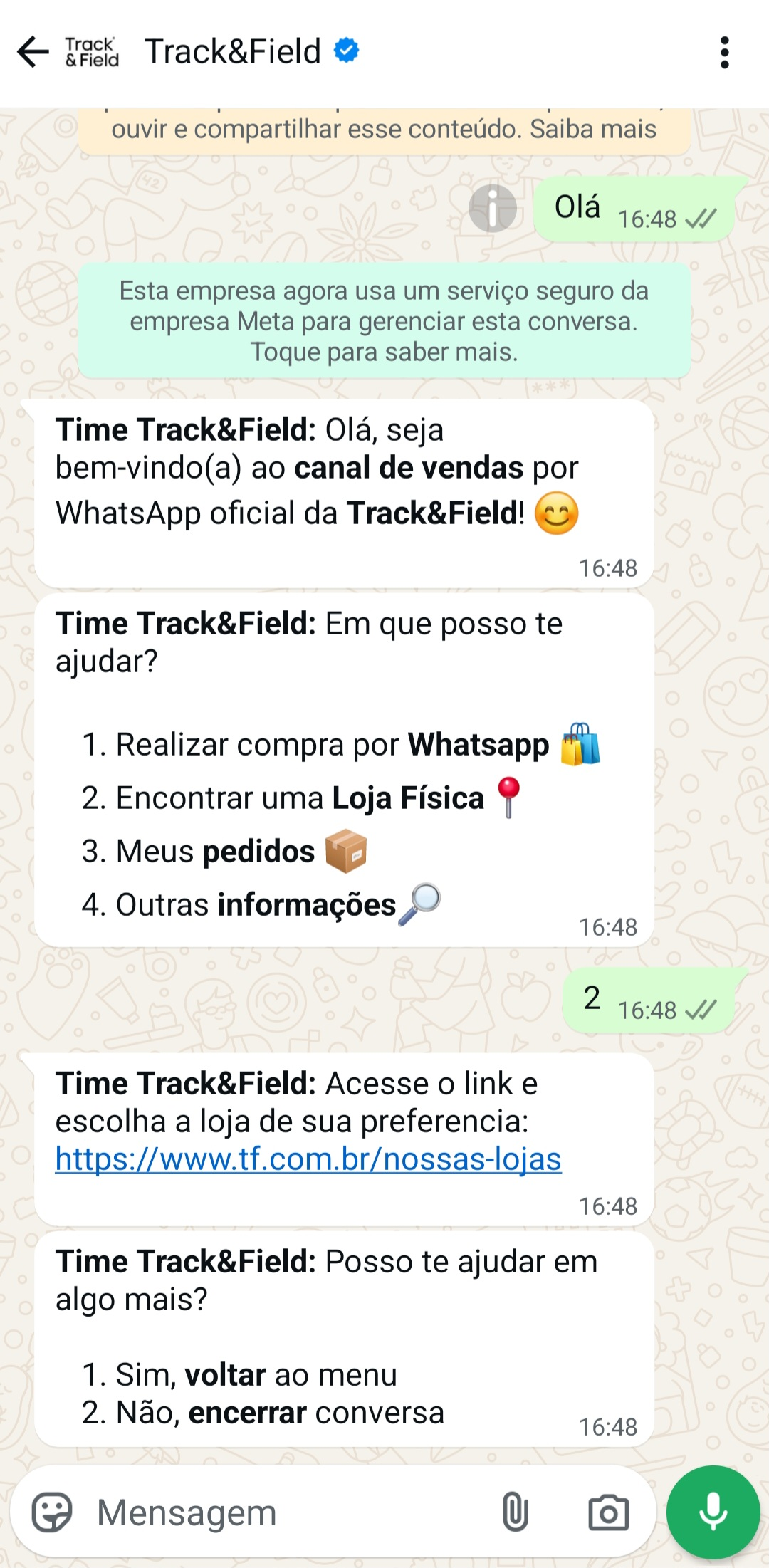 chatbots-para-empresas-exemplo-track&field chatbots-para-empresas-exemplo-track&field