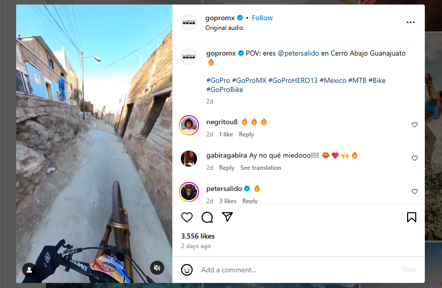 Las campañas de GoPro son excelentes ejemplos de storytelling