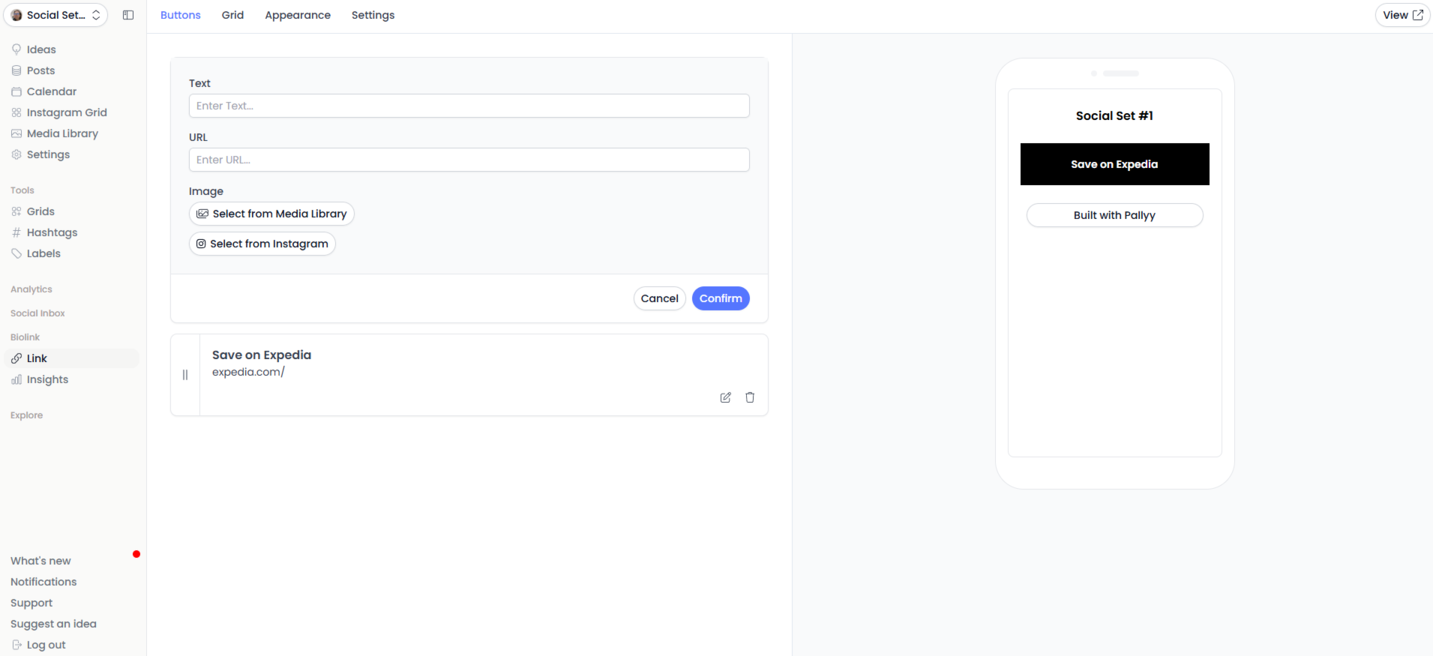 Adding links to a link in a bio page Adding links to a link in a bio page