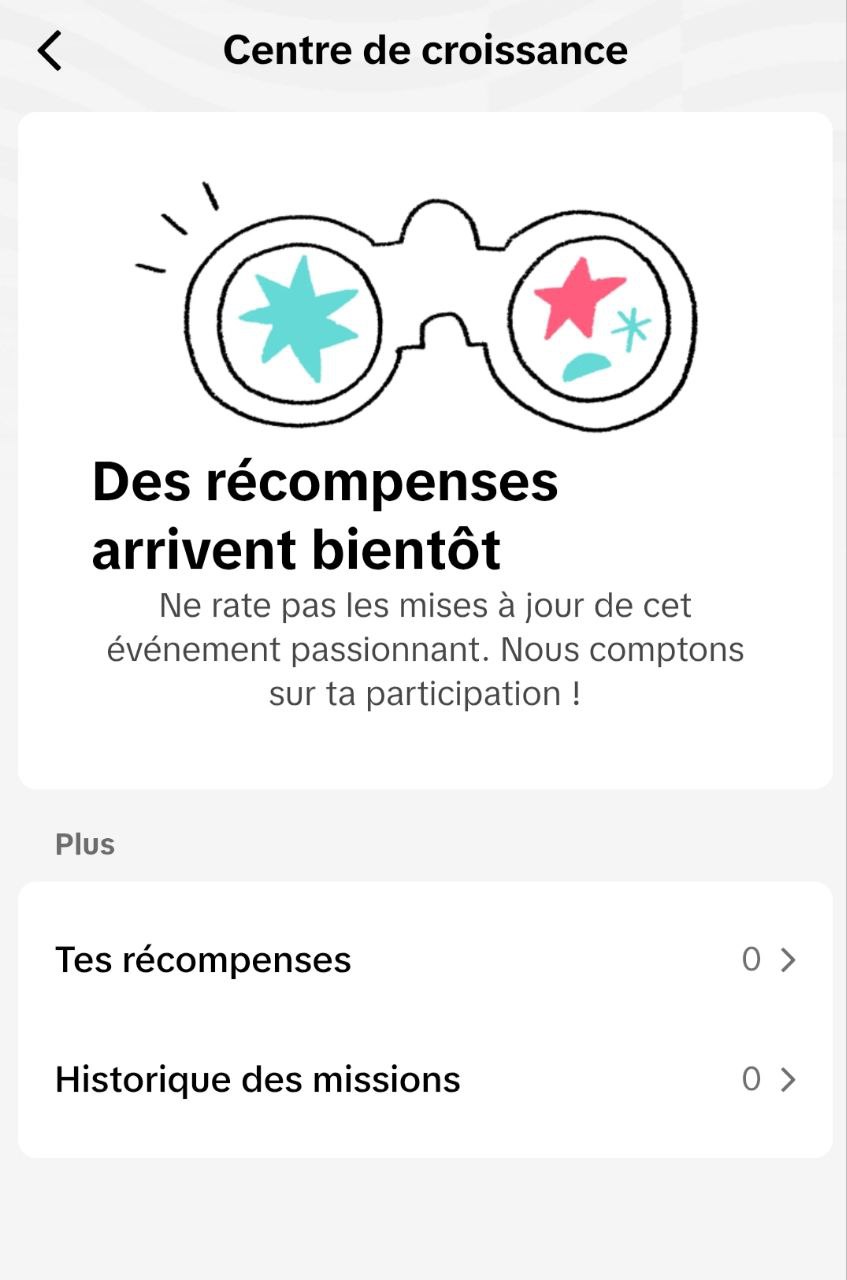 Le centre de croissance dans TikTok