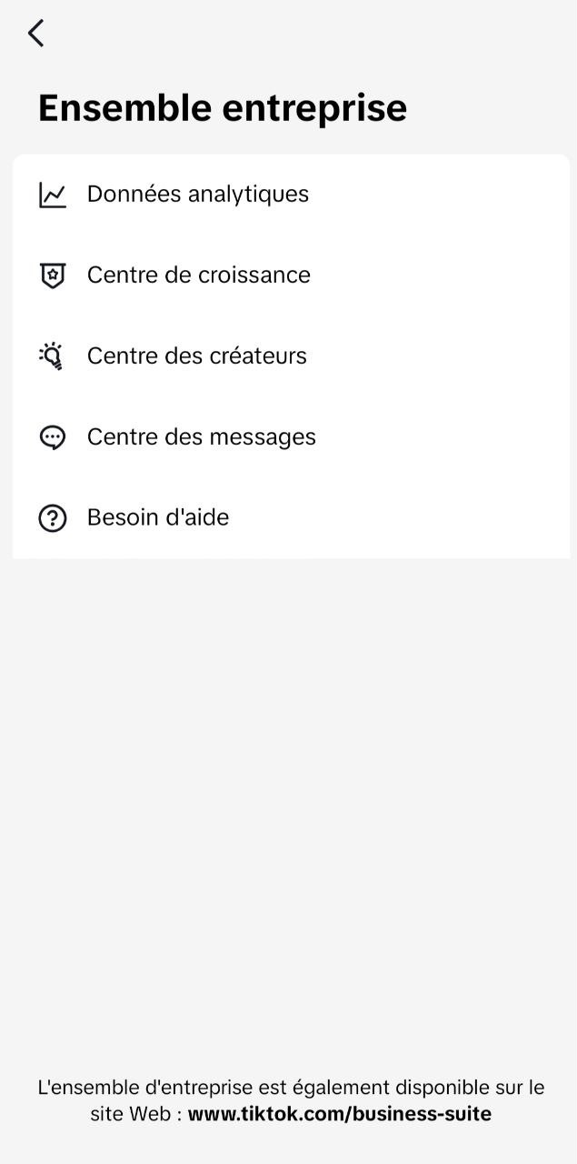 Les outils utiles dans le compte professionnel de TikTok