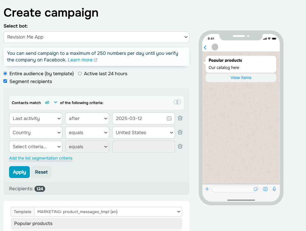Segmenting audience