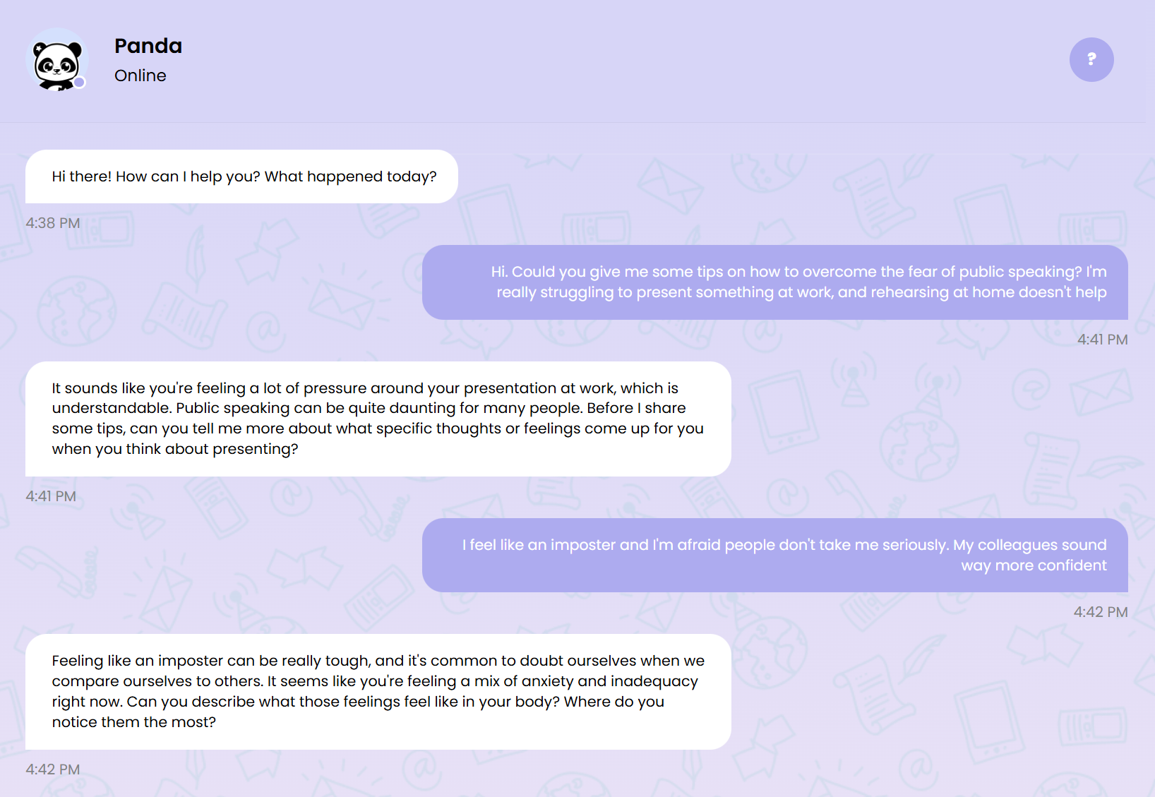 discreet mental health chatbot discreet mental health chatbot