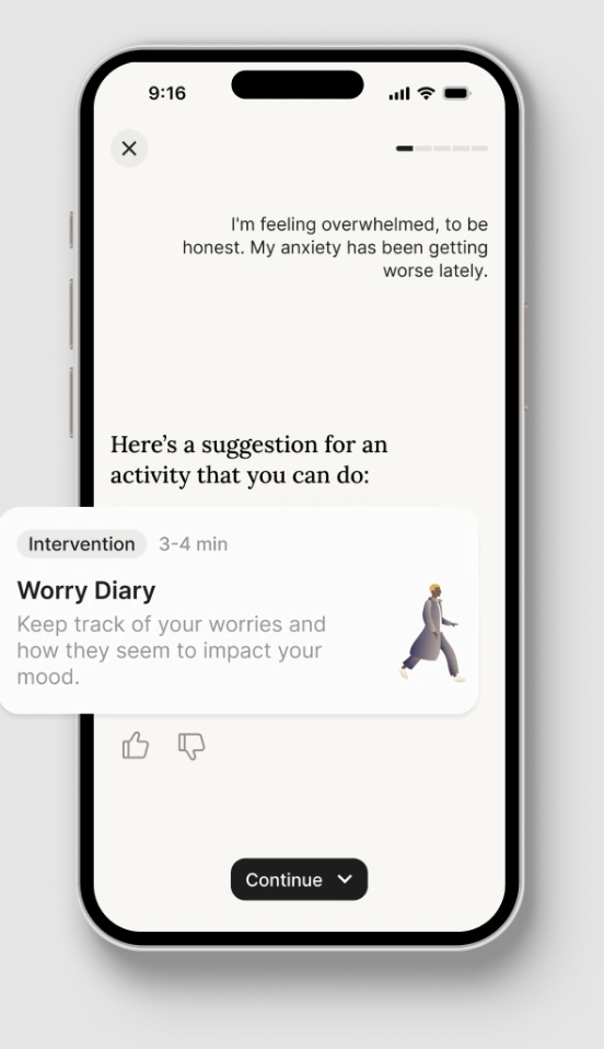 AI mental health companion example AI mental health companion example