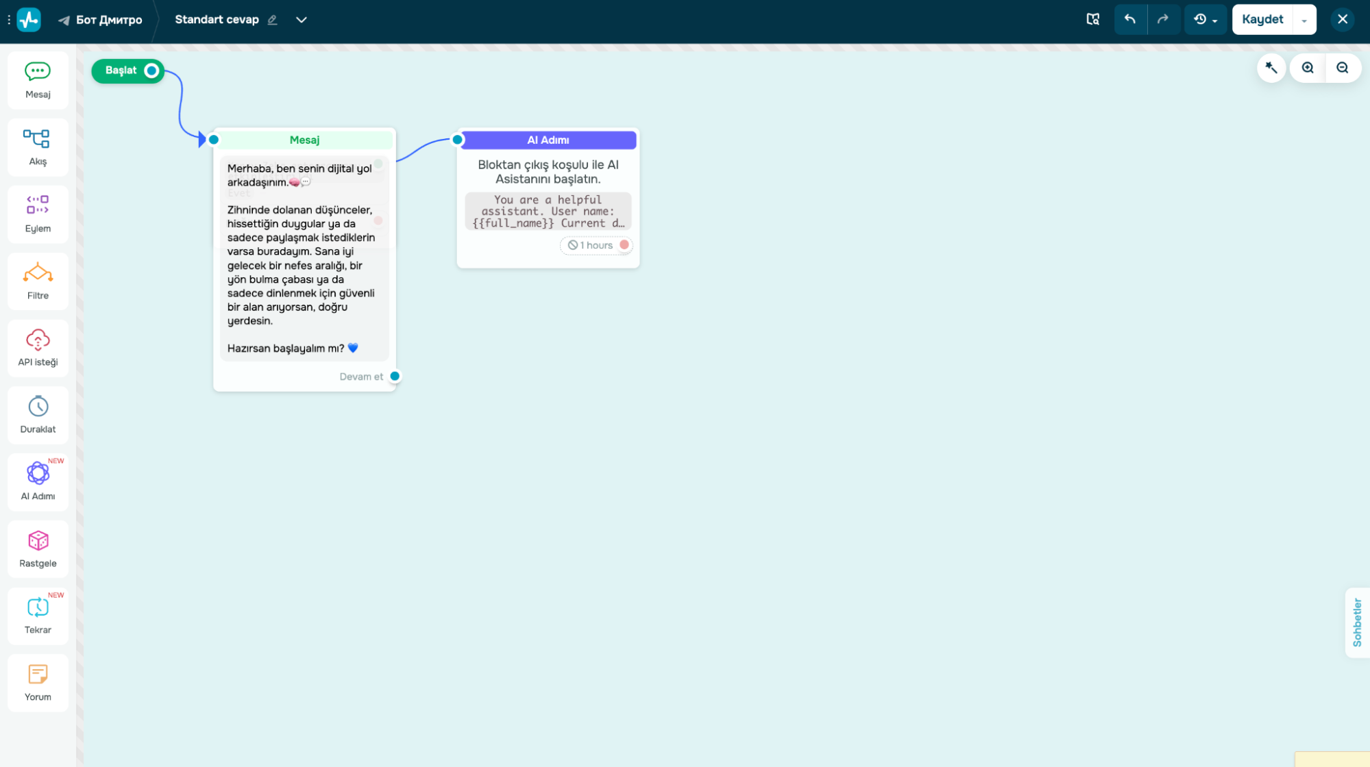 Yapay Zeka Destekli Bir Ruh Sağlığı Botu Oluşturma
