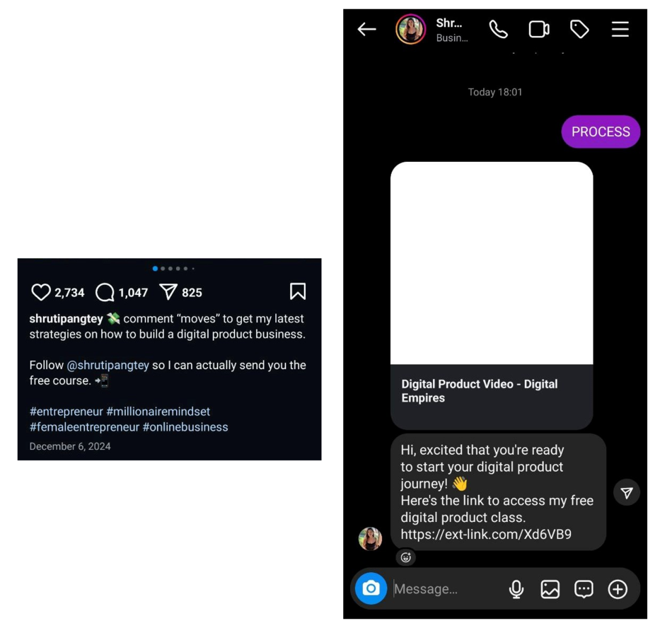 Блогер Клер Бартоли использует автоответ в Instagram для привлечения новых клиентов Блогер Клер Бартоли использует автоответ в Instagram для привлечения новых клиентов
