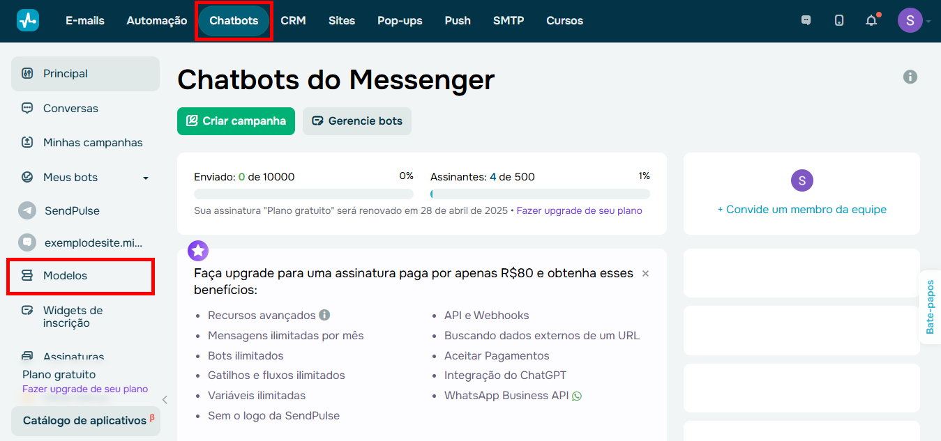 quinto-passo-criar-chatbots-na-educacao-sendpulse quinto-passo-criar-chatbots-na-educacao-sendpulse