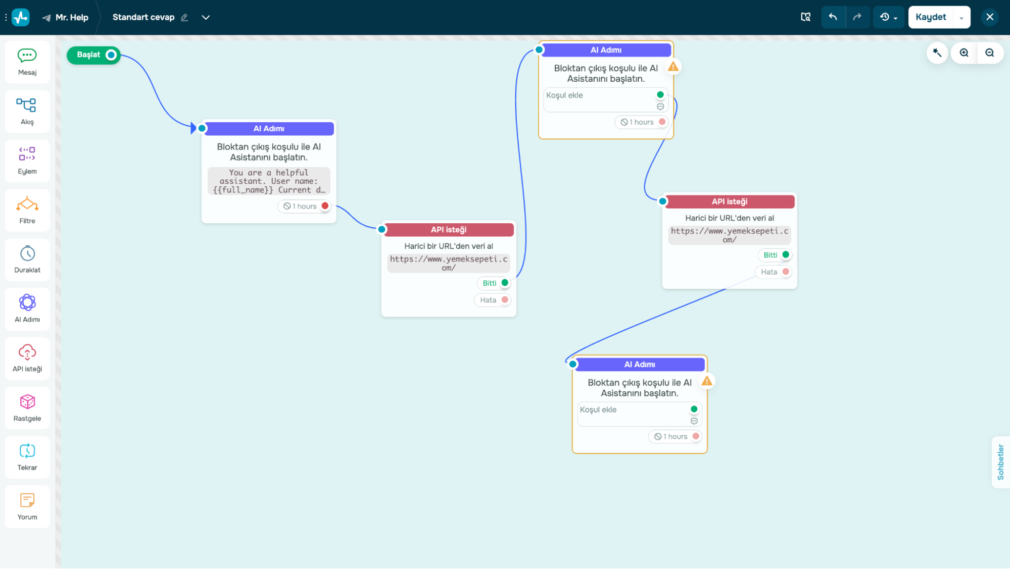  AI chatbot oluşturucusu