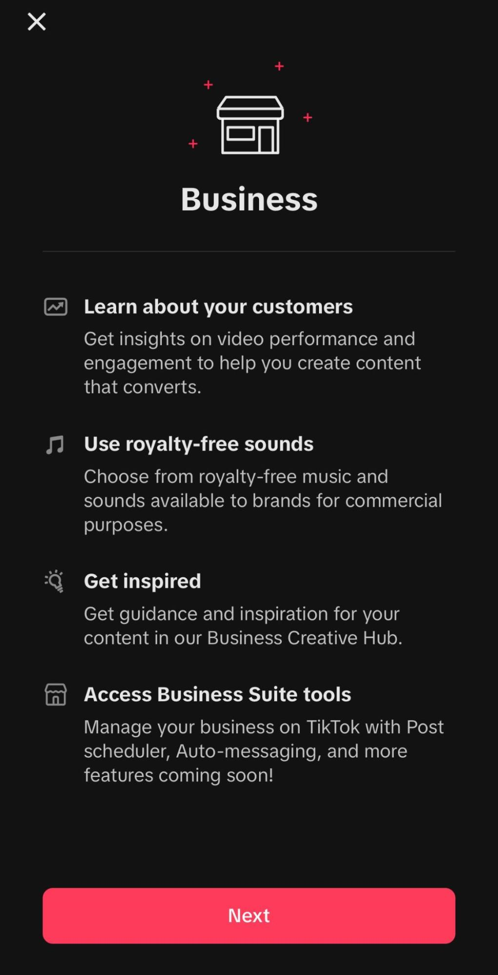 Business account on TikTok switch Business account on TikTok switch
