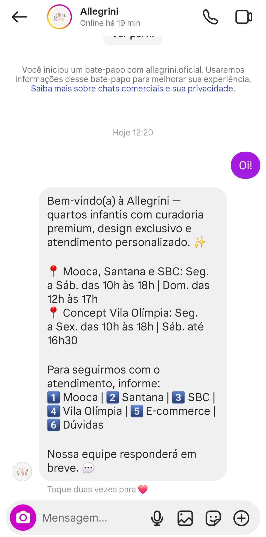 mensagem-de-boas-vindas-instagram-allegrini mensagem-de-boas-vindas-instagram-allegrini