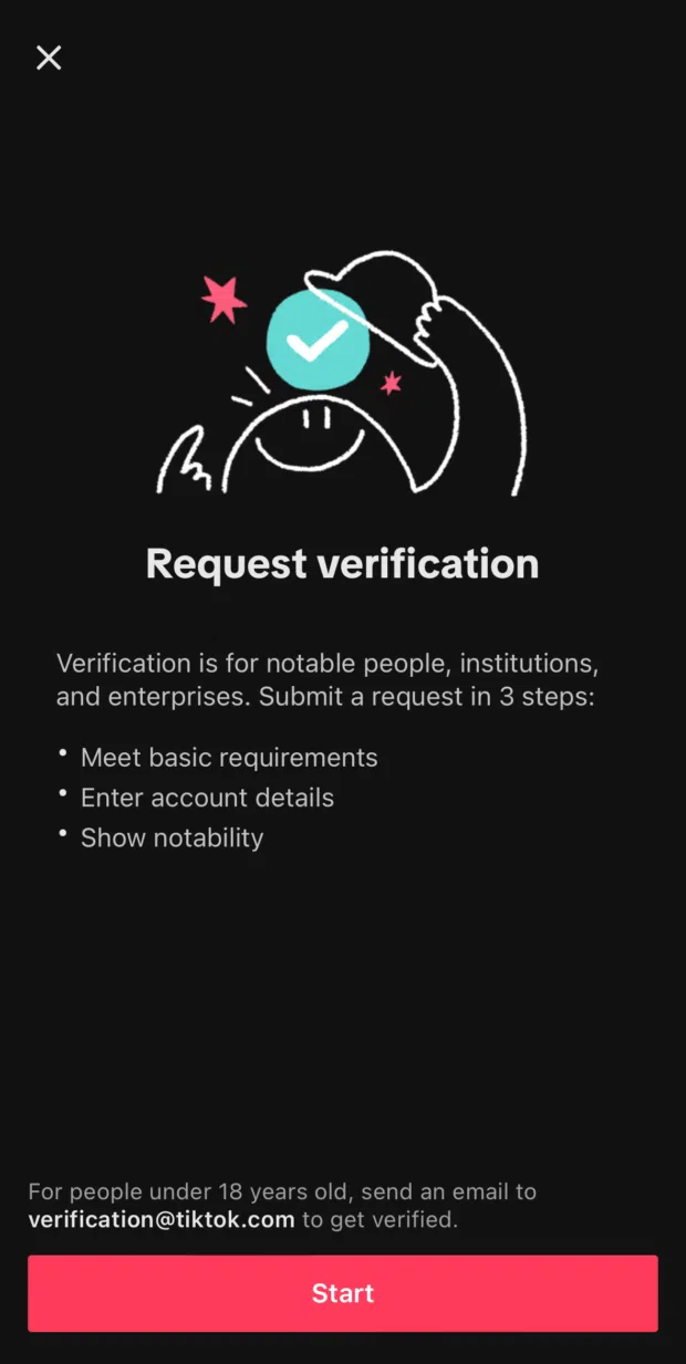 business verification request on TikTok business verification request on TikTok