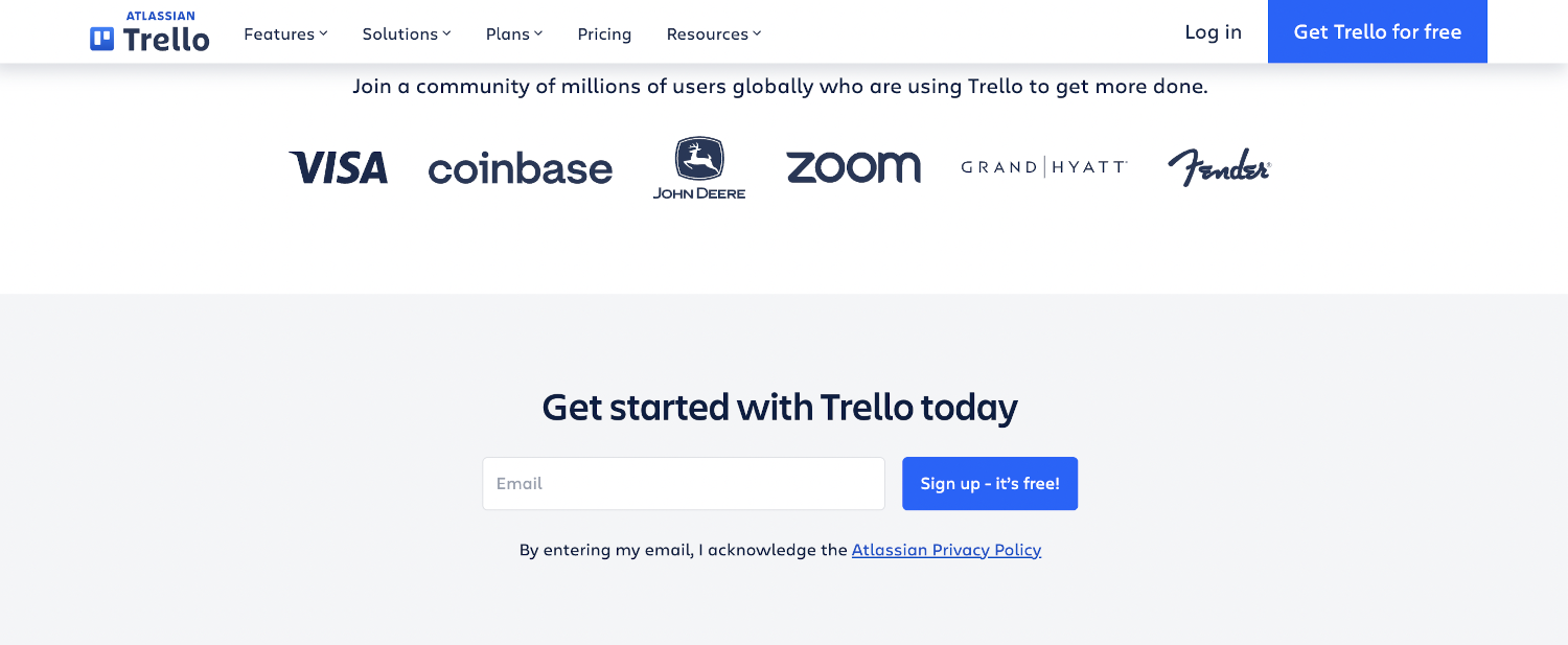 Футер Trello Футер Trello