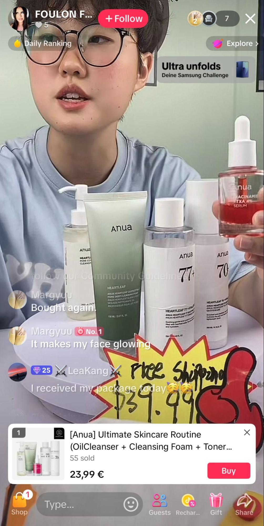 TikTok’ta Canlı Alışveriş etkinliği