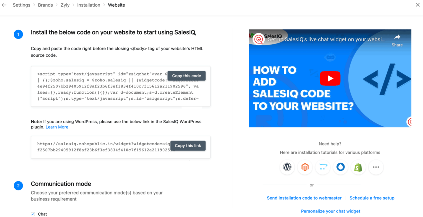 chatbot plugin installation code