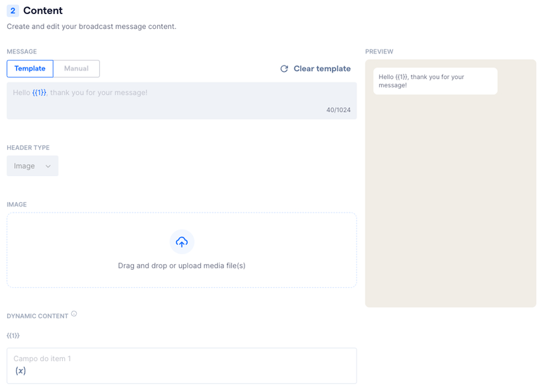 Создание нового сообщения для рассылки. Источник: SleekFlow