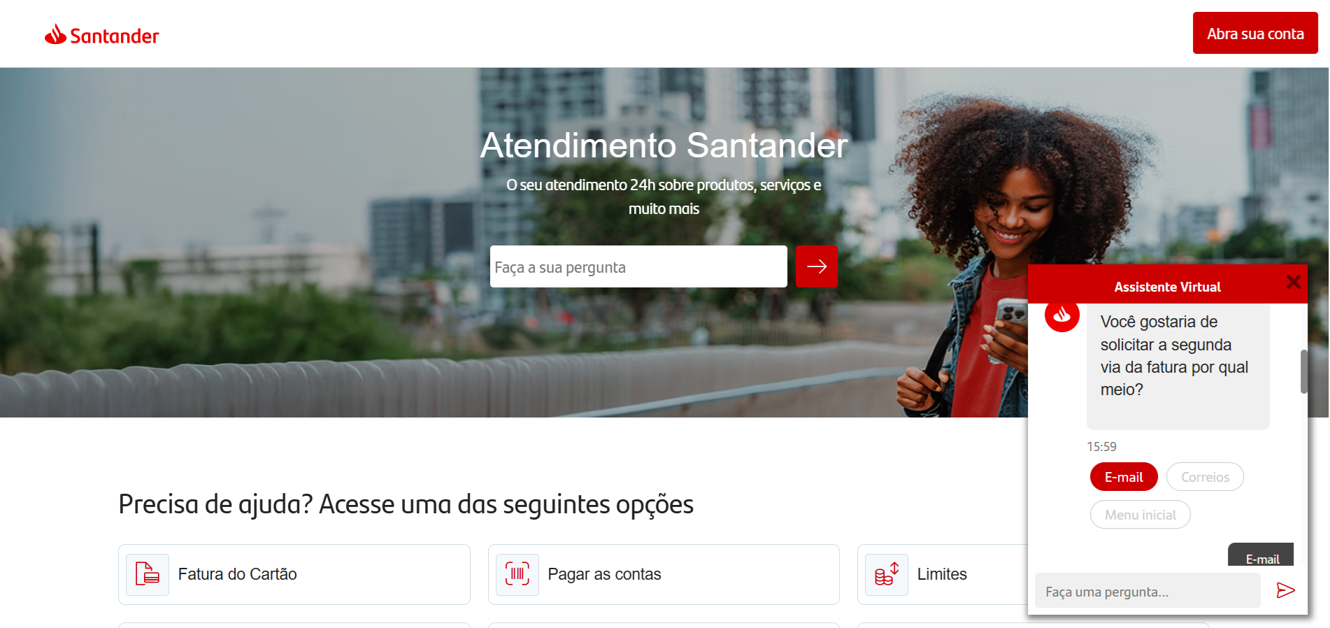 chatbot-para-bancos-santander