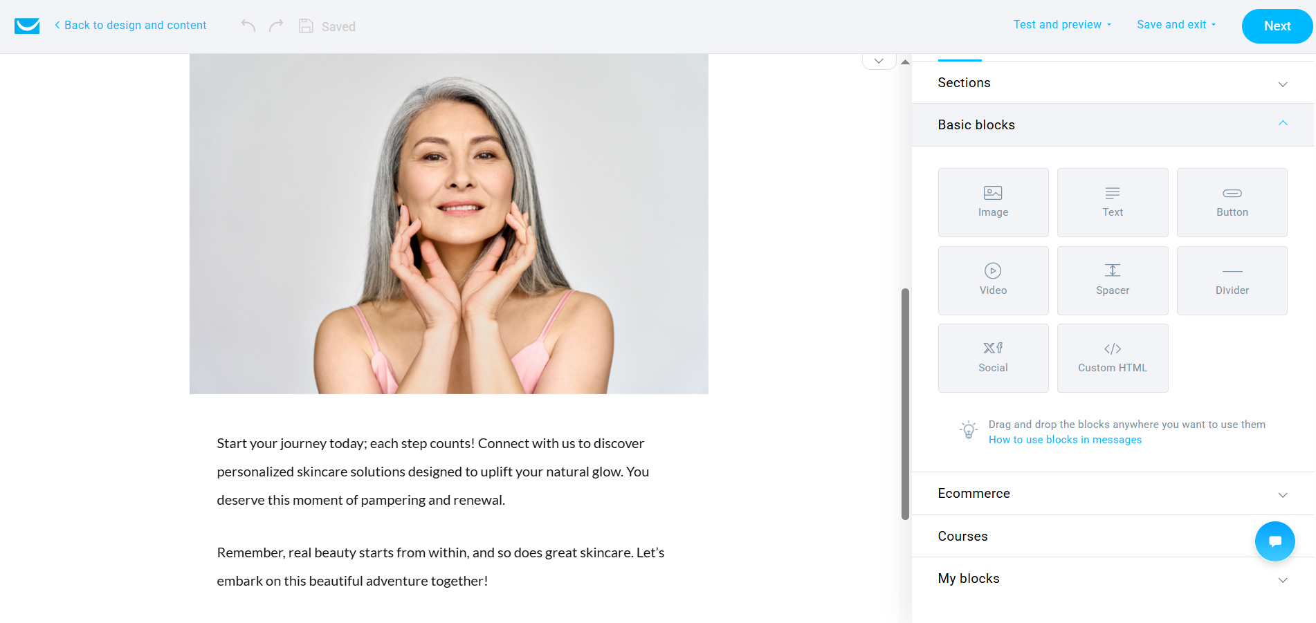 Un email en masse généré par l'IA dans GetResponse