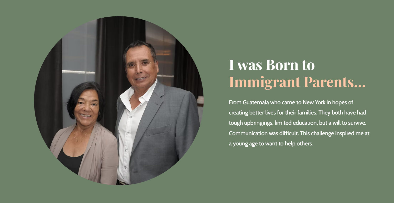 “About Me” section