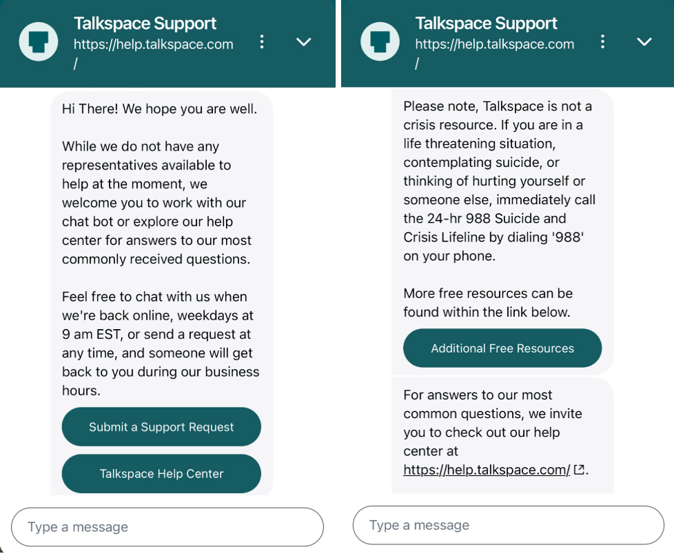 relevant links to mental health resources