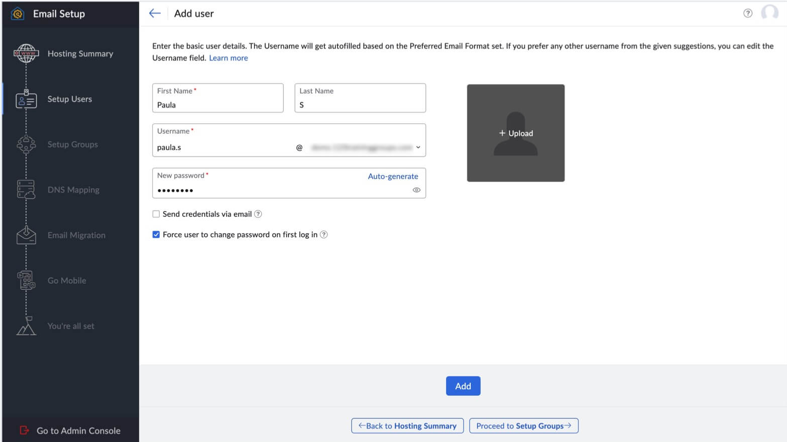 individual user account