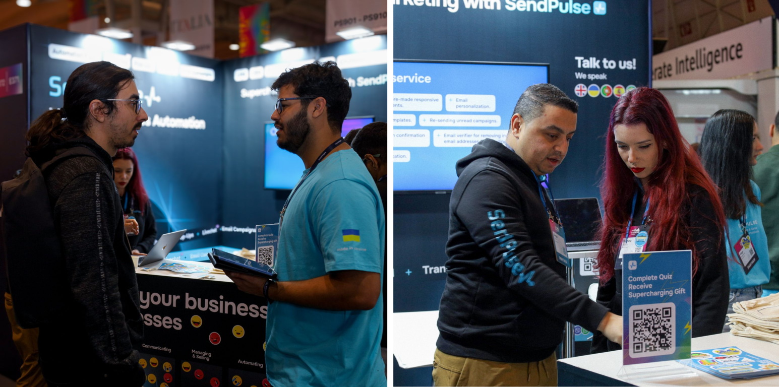 El equipo de SendPulse Brasil en la Web Summit 2024
