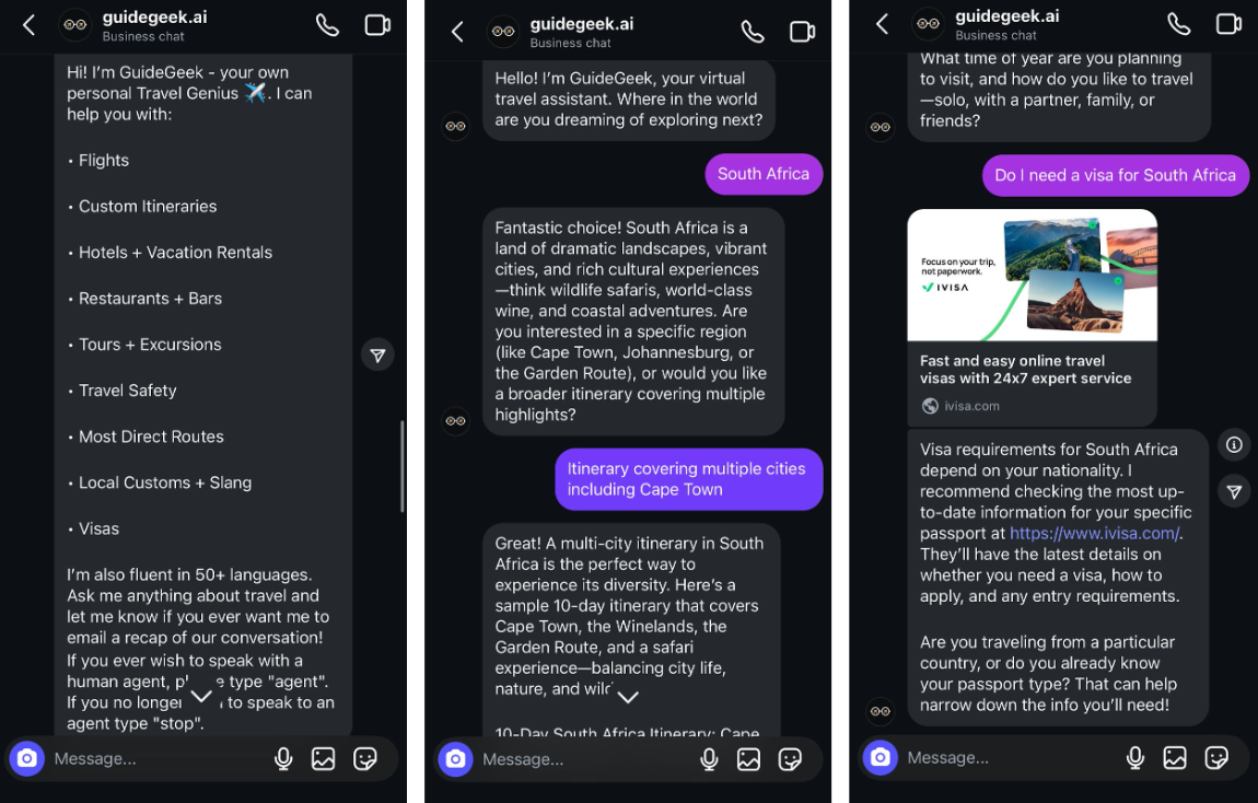 conversational AI chatbot 