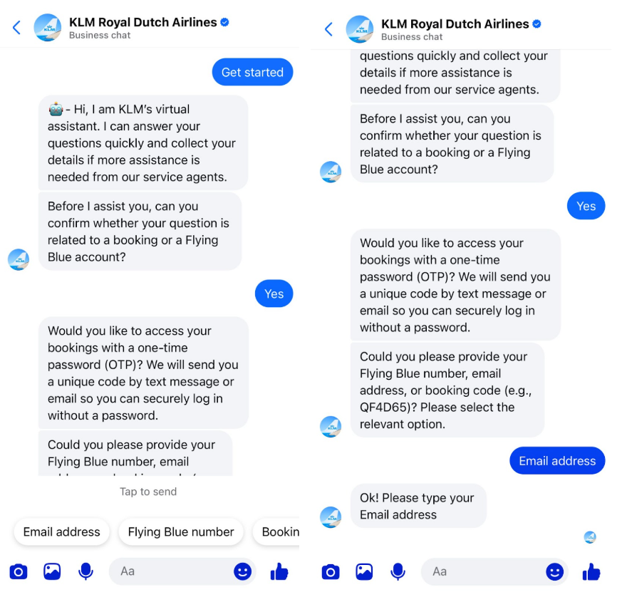 chatbot on Facebook Messenger