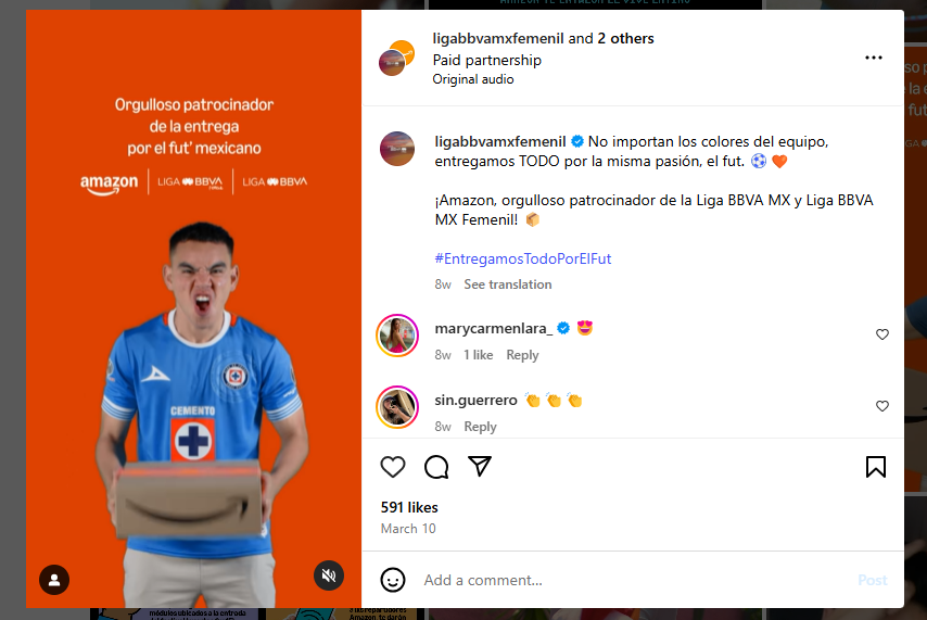 El branding empresarial de Amazon se refleja en sus campañas en redes sociales