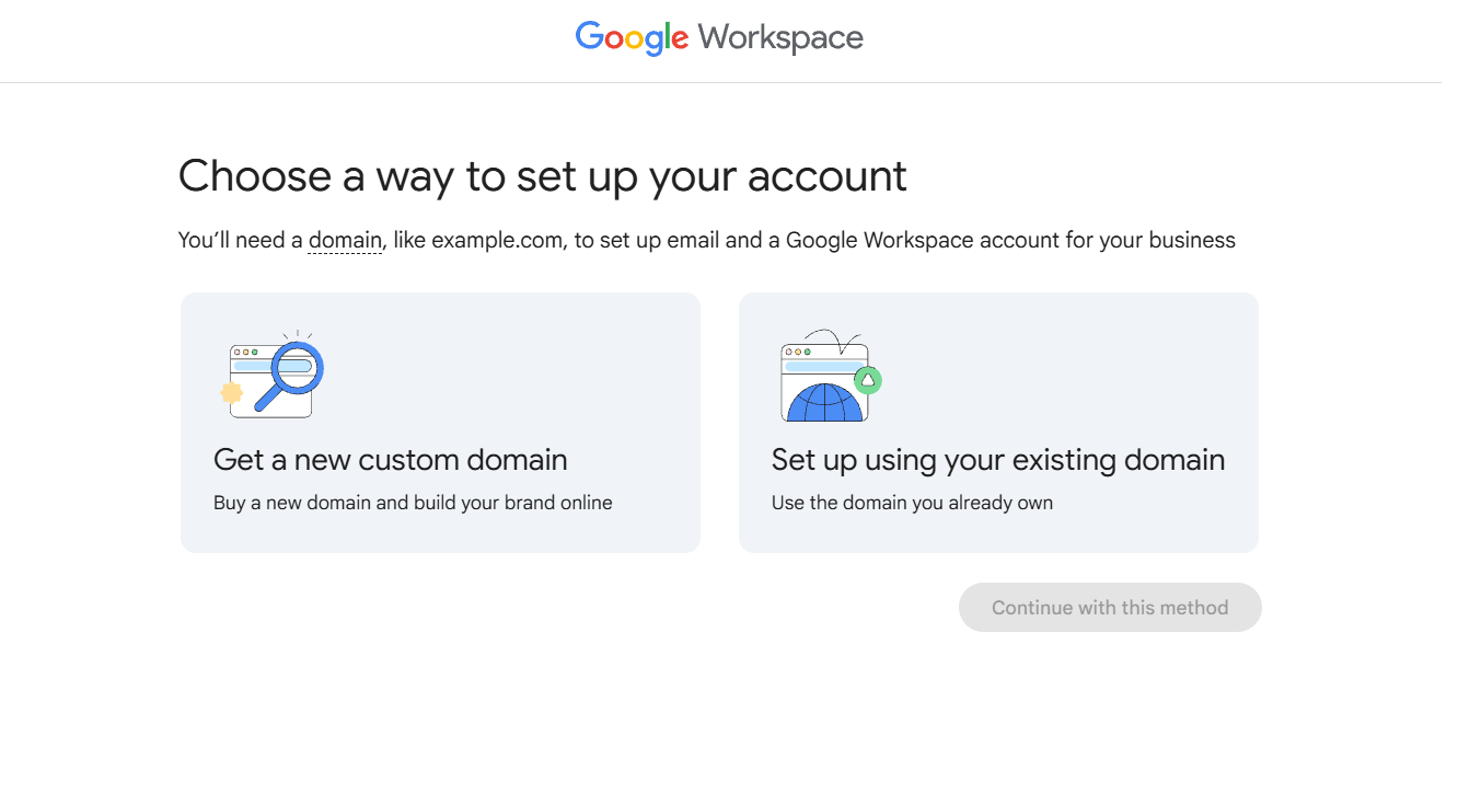 Google Workspace account