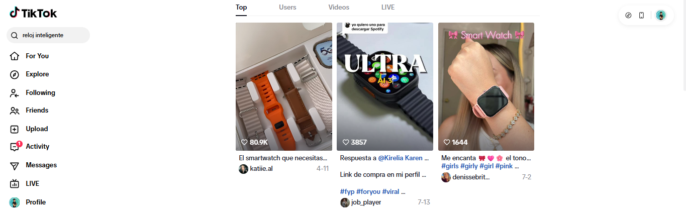 TikTok funciona como buscador de productos para muchos usuarios