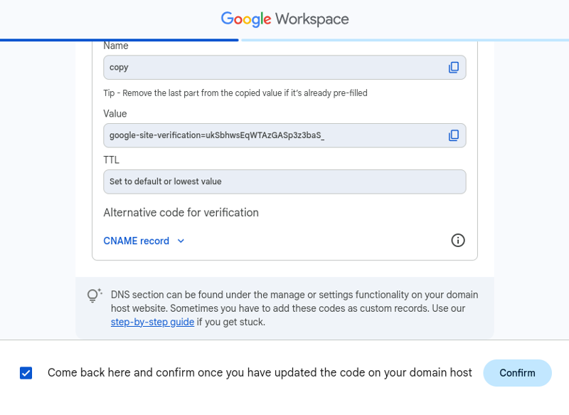 domain verification process