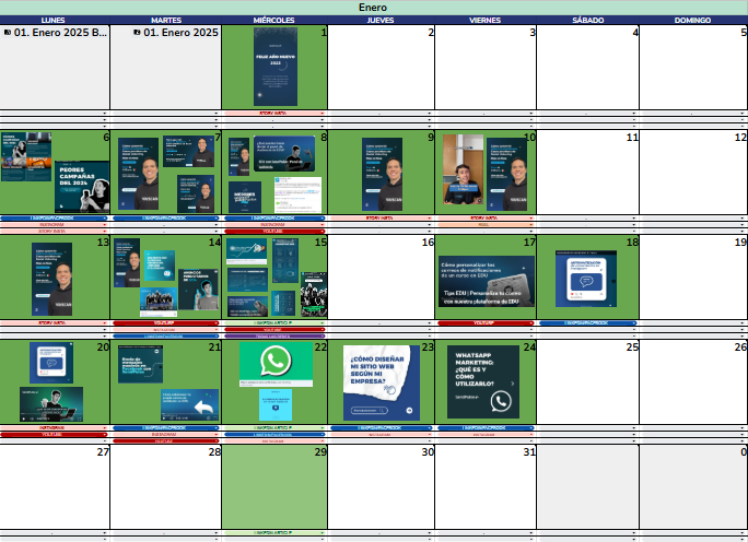 Calendario para redes sociales facilita la gestión de contenido en las principales redes de SendPulse 