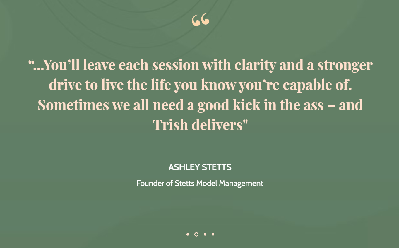 Social proof from Trish Barillas