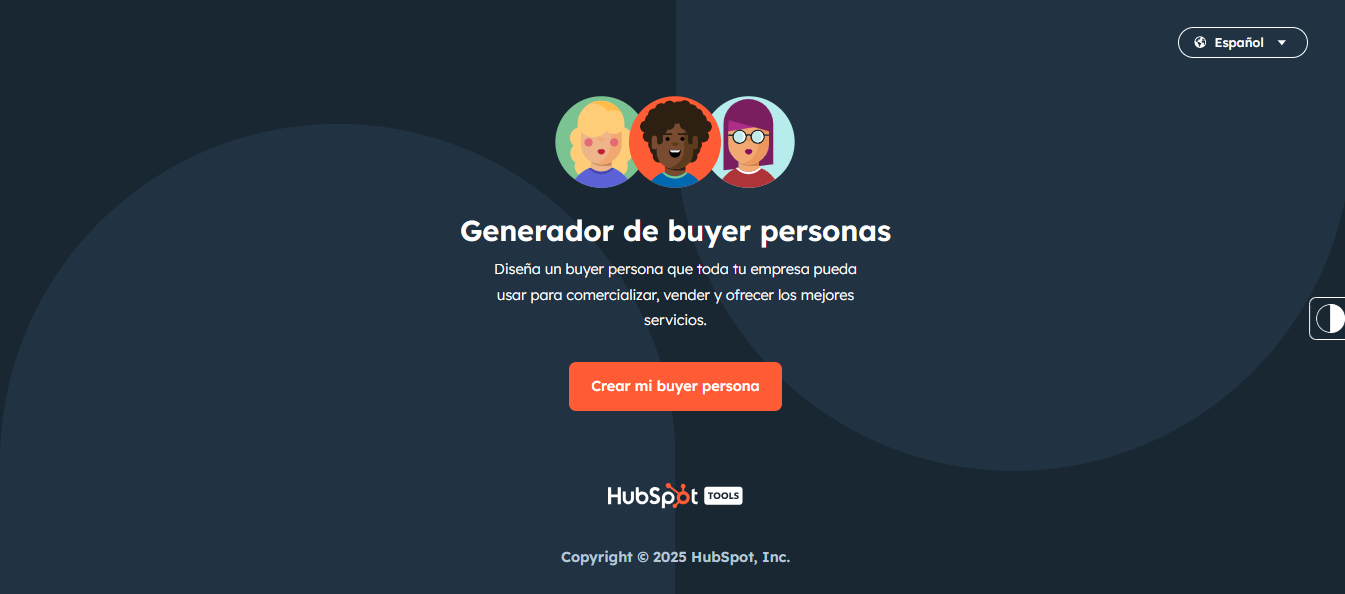 Creador gratuito de perfil de cliente ideal de HubSpot