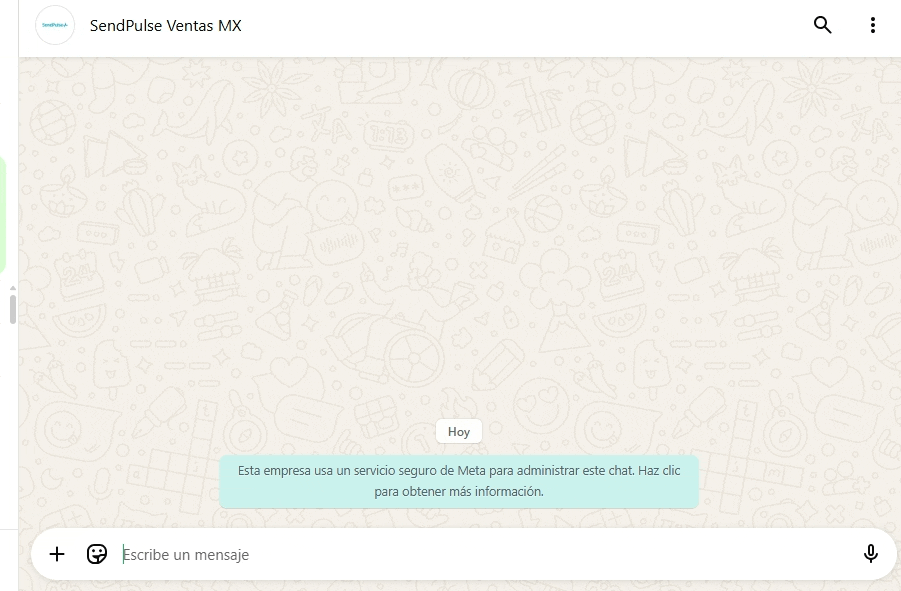 Bot conversacional de ventas por WhatsApp de SendPulse