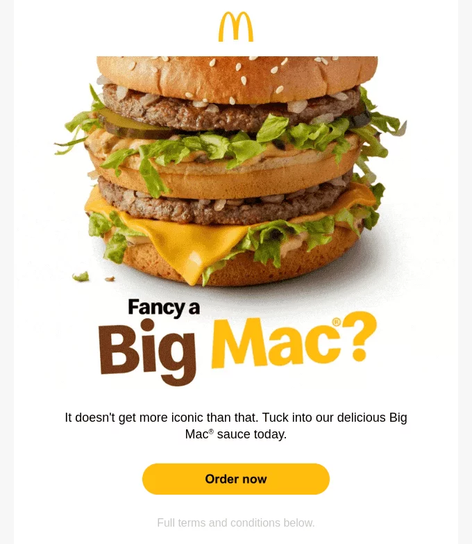 McDonald's utilizando el efecto de mera exposición para reforzar la conexión con la marca