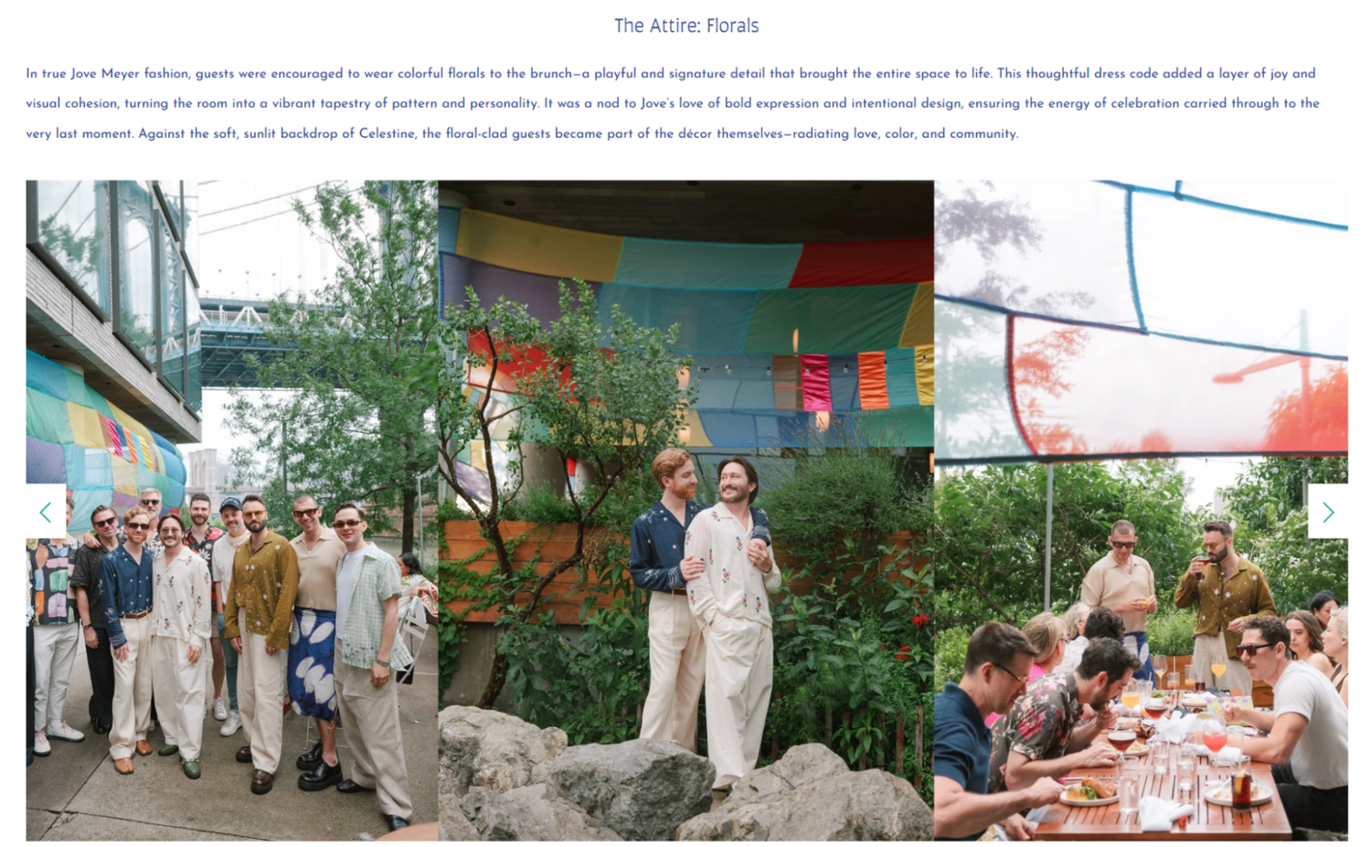 event planner website example