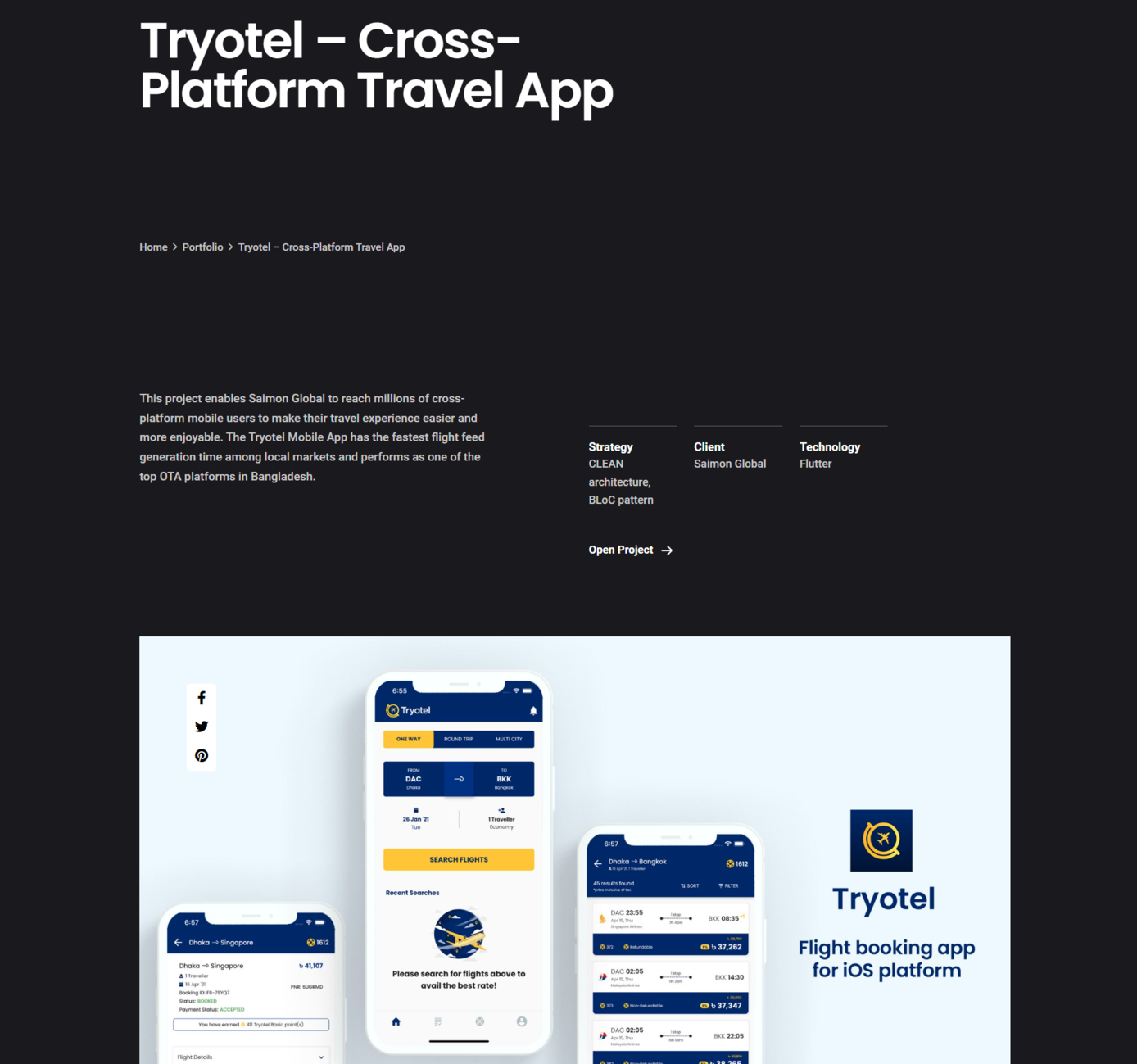 web developer portfolio website example